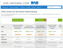 Tablet Screenshot of dab-antenne.com
